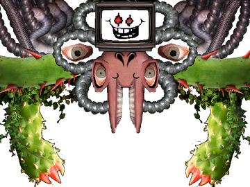 Idk if anyone has noticed this before but if you flip this frame of Photoshop  Flowey's tv face (the same frame that used to be Toby's Twitter pfp) and  invert the colors