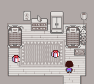 Blumenzeichnung in Asgores Kinderzimmer