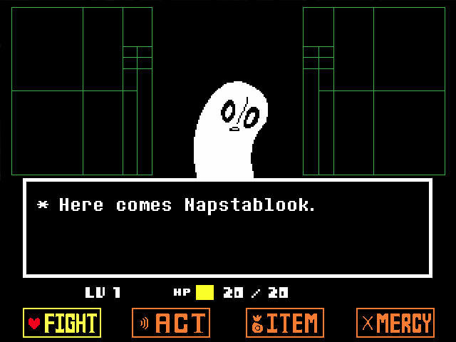 Napstablook In Battle Undertale Wiki Fandom