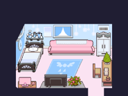 Дельта-руна на коврике в комнате Ноэлль