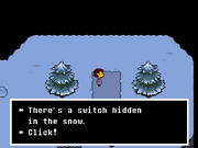 Snowdin Forest screenshot Snow Puzzle switch