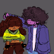 Kris and Susie concept art by star