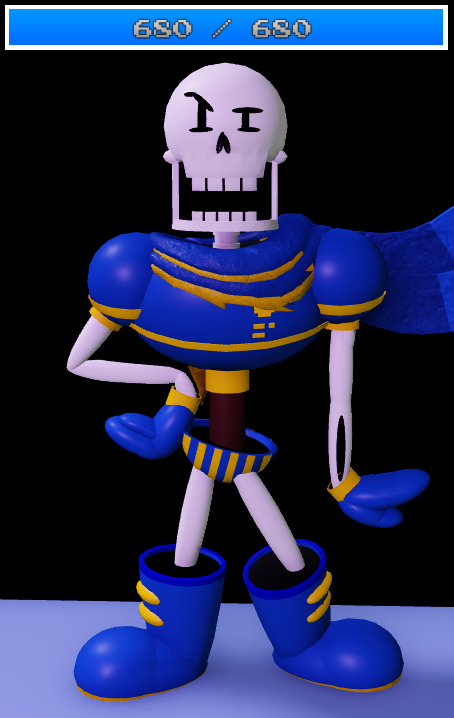 Papyrus with Outertale, Underworld, Horrortale skins showcase, ULC