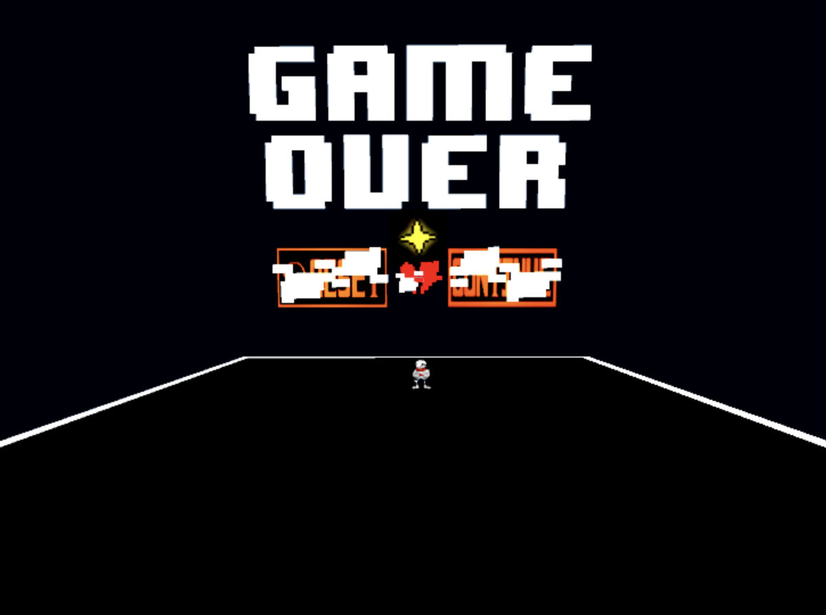 Game Over Screen | Undertale: Last Corridor Wiki | Fandom