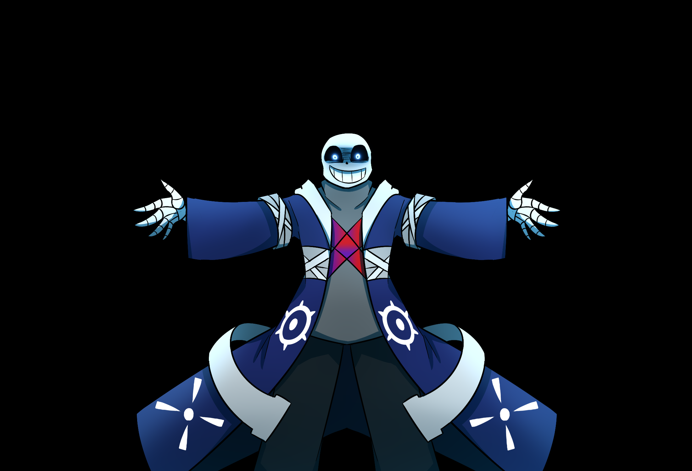 Recently discovered Wiki Sans, so I decided to create some fanart of them!  : r/Undertale