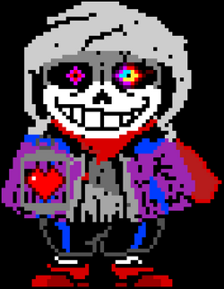 Dusttale Sans Sprite by ZekeNG on Newgrounds