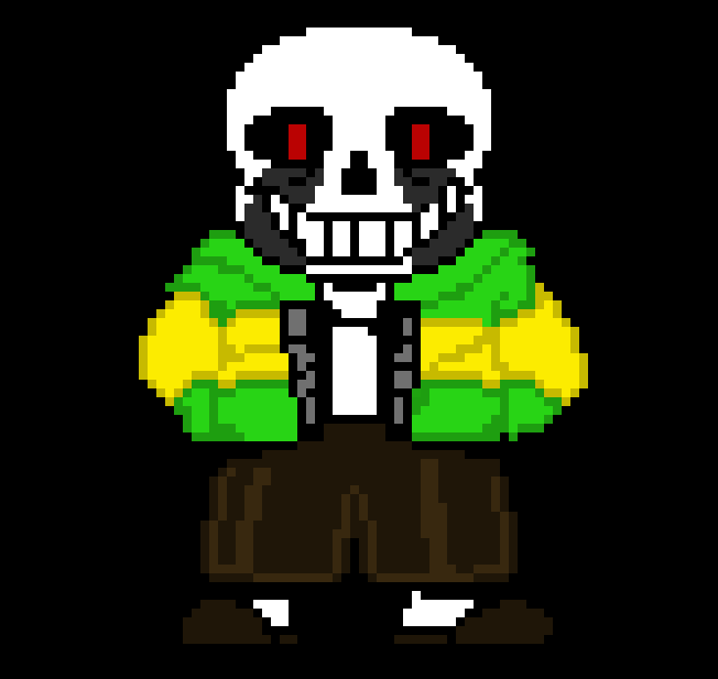 Undertale Au Fanon Wiki - Undertale Sans Green, HD Png Download - vhv