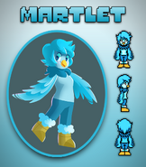 More official artwork of Martlet, also from the Game Jolt page.