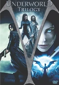 DVD case of the first three Underworld installments.