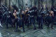 Lycans fighting Vampire Death Dealers.