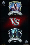 Quint and Selene starting a match