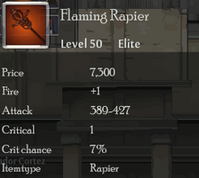 Flaming Rapier