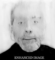 Retouched/enhanced image of license photo