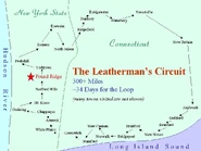 Map of The Leatherman's circuit.
