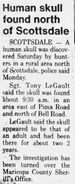 Arizona Republic (October 5, 1982) article.