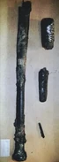 Fragments of baseball bat