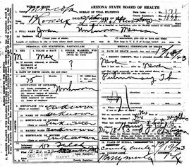 Juan (1923) Death Certificate