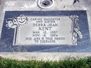 Kent's headstone