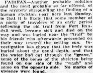 Fairfax John Doe, 1916 SUSPECTED NATURAL
