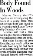 Monroe County John Doe, 1978 SUSPECTED HOMICIDE