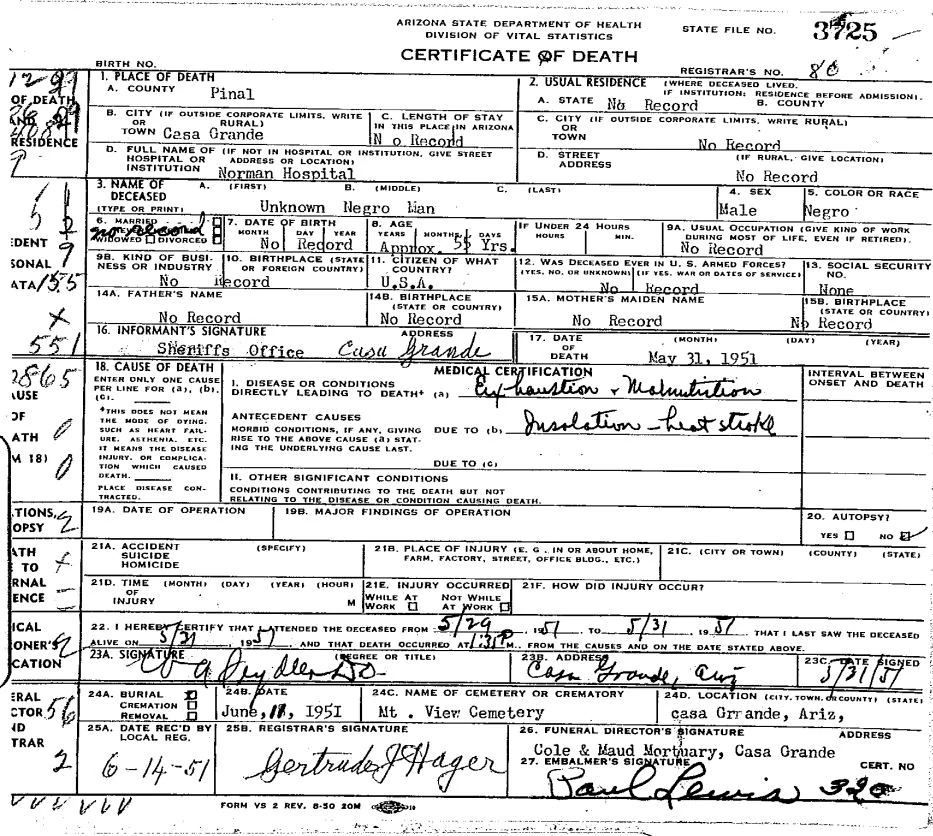 Casa Grande John Doe (1951) Unidentified Wiki Fandom