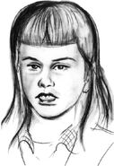 McGillen's sketch depicting long hair