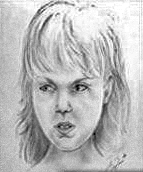 Sketch of the child as a girl