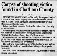 Chatham County John Doe, 1986 HOMICIDE