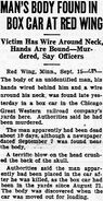 Goodhue County John Doe, 1934 HOMICIDE