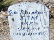 "Six Shooter Jim," 1885 HOMICIDE