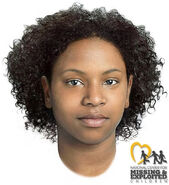 Alternate reconstruction, not depicting piercings.