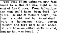 Doña Ana County John Doe, 1913