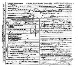 Jose Death Certificate