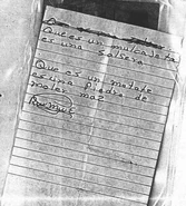 Note found in pocket