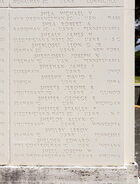 Honolulu Memorial Courts of the Missing with Shelden's name appearing as the second to last name at the bottom.