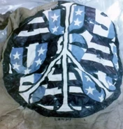 Close-up of the design on the victim's shirt.