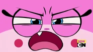 Unikitty's cute face.
