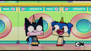 Unikitty as a Batkitty.