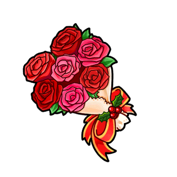 Gear-Bouquet of Roses Render