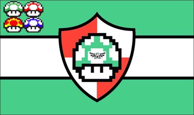 Mushroom kingdom flag 1899-present