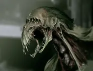 Concept art del necromorfo "Bullo", che poi sarebbe stato sostituito dall'Ubermorfo in Dead Space 2.