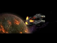 L'USG O'Bannon fugge dal campo gravitazionale di Aegis VII.