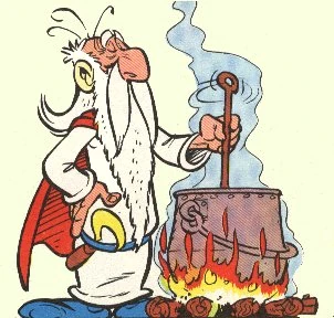 Figurine Play Asterix – Panoramix Le Druide – Ceji Italie, Neuve