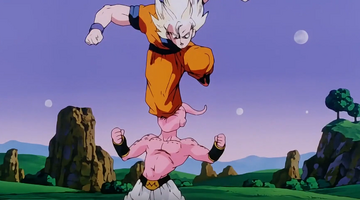 Goku Super Sayajin 3 vs Majinbuu Parte 2 #majinbuu #dragonballgt