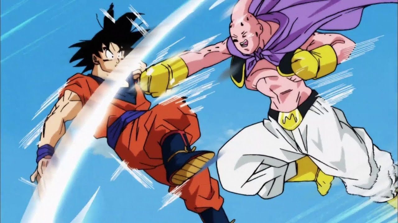 Goku vs. Good Buu Shape Up Universal Dragon Ball Wiki Fandom