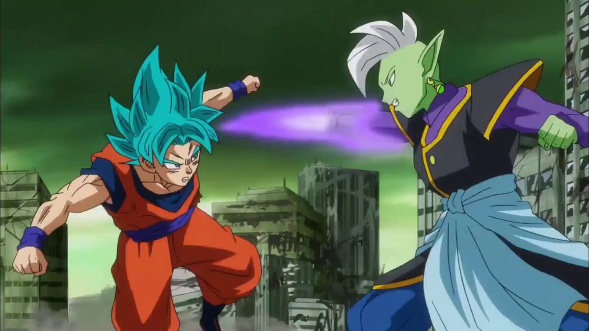 Goku Super Saiyan Blue Kaioken X20 Vs Merged Zamasu - Battles