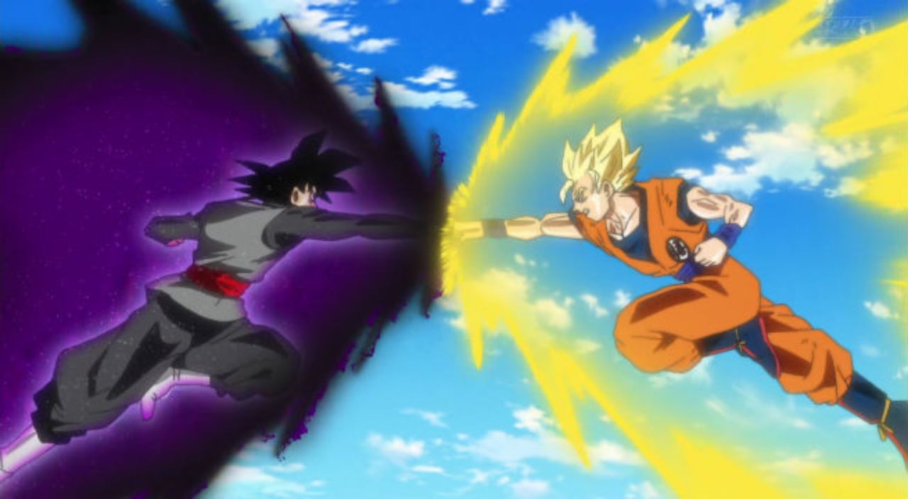 Goku ssj 2 y Vegeta ssj 1 Vs Goku Black ssj 3