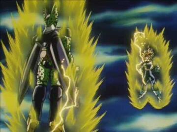 Trunks powers up to fight Perfect Cell 