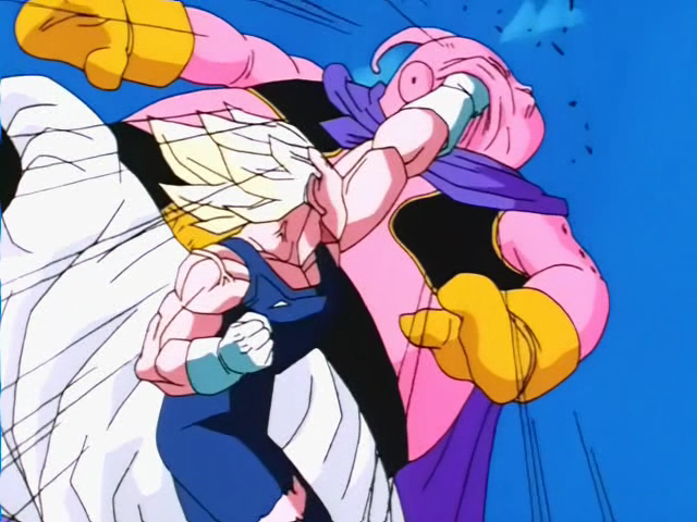 In the Vegeta vs Majin Buu gameplay we can seee for a split second