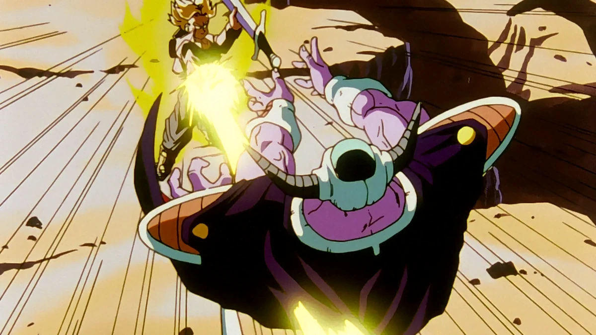 Future Trunks (Super Saiyan) vs. King Cold Universal Dragon Ball Wiki